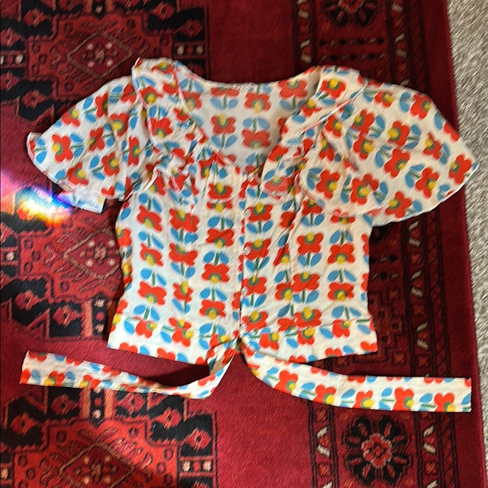 Colorful floral Print Blouse